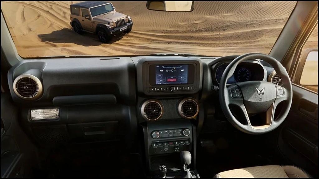 Mahindra Thar Earth Edition interior