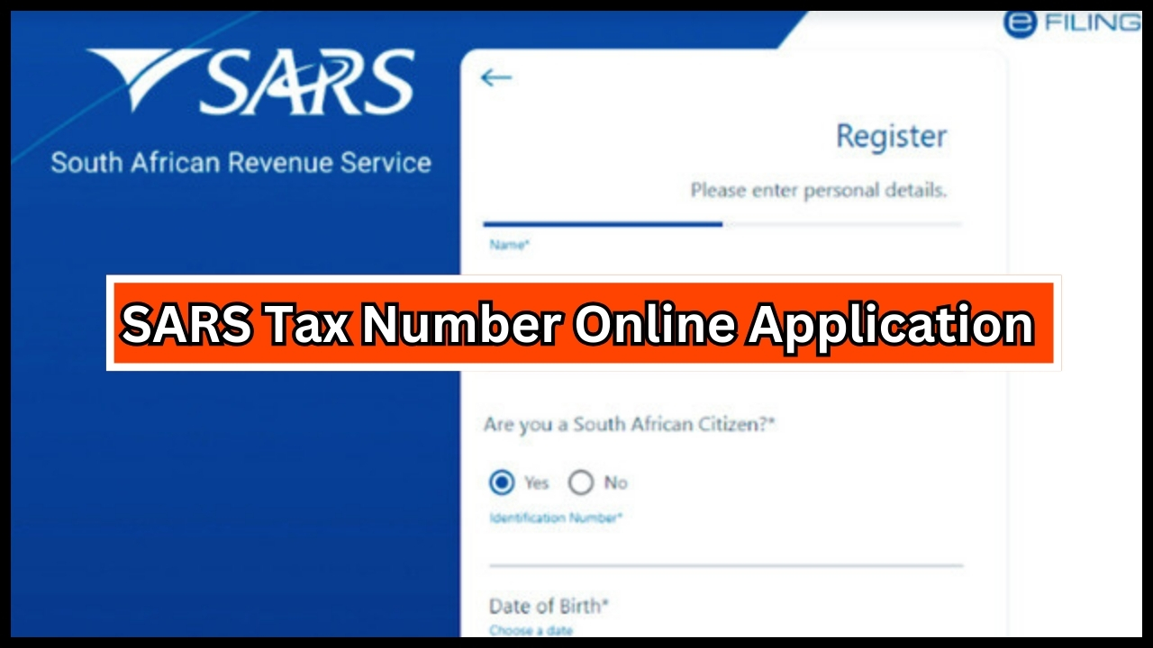 SARS Tax Number Online Application 