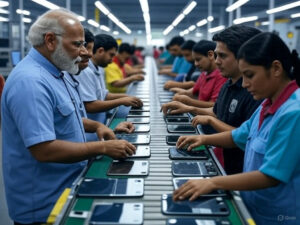 MAKE AN EYE CATHING FEAUTURED IMAGE Apple Accelerates iPhone Production in India 2025 Tata's New Plant Operational, Foxconn to Follow Suit