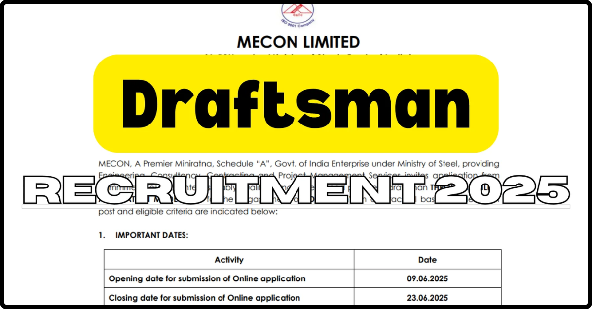 MECON Recruitment 2025