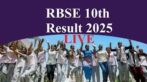 RBSE 10th Result 2025 Live