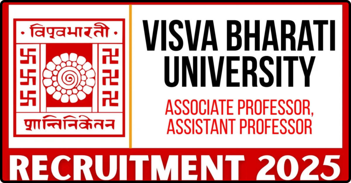 Visva Bharati University Recruitment 2025