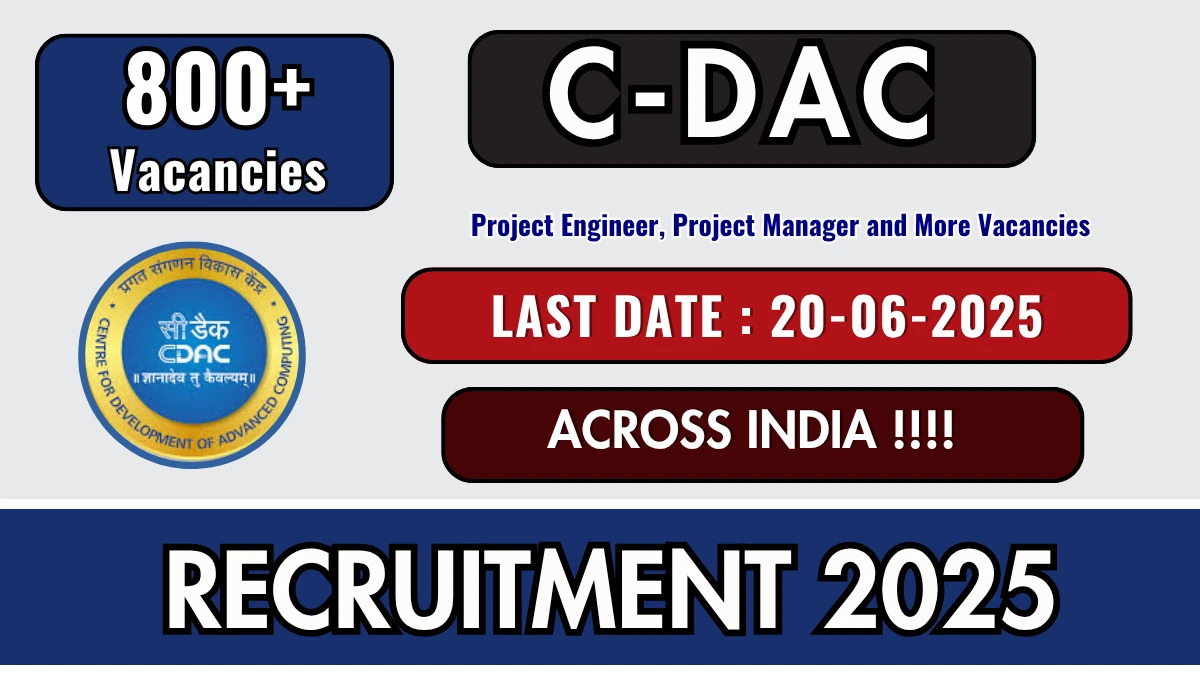C-DAC Recruitment 2025