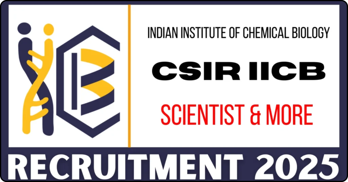 CSIR IICB Recruitment 2025
