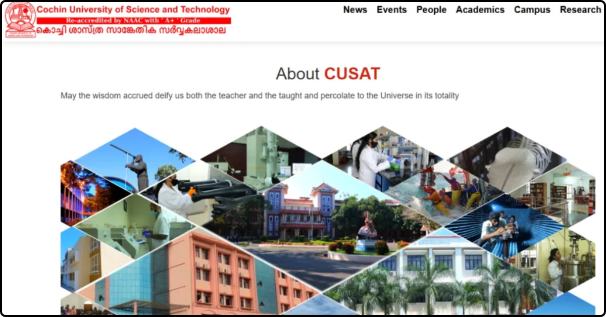 CUSAT CAT Result 2025