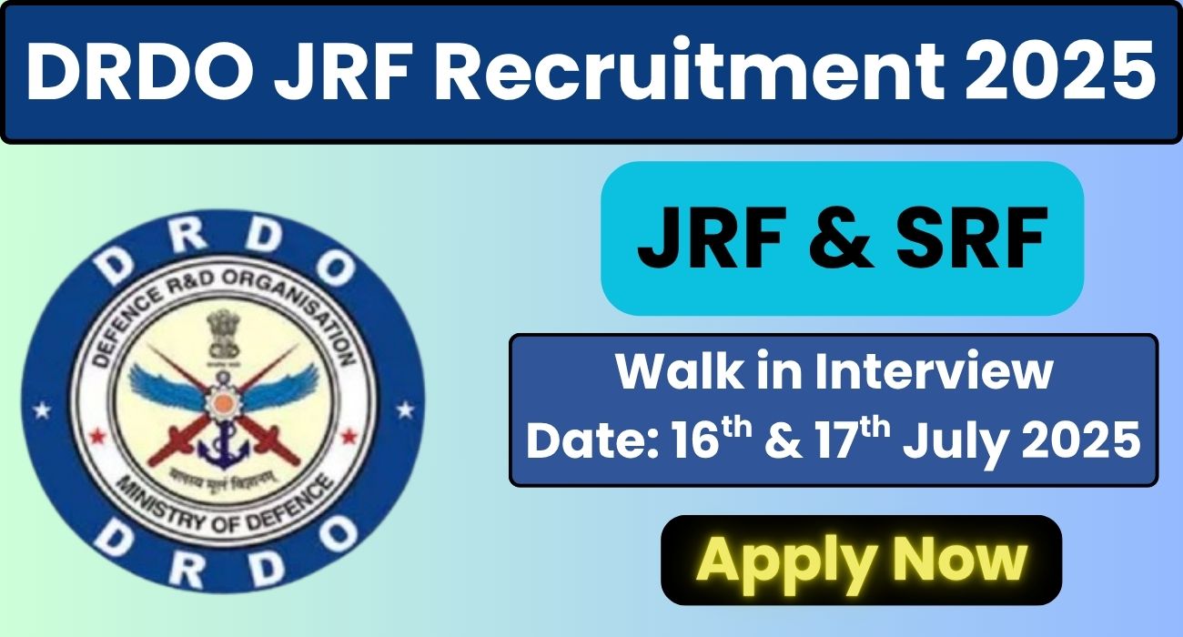 DRDE JRF Recruitment 2025