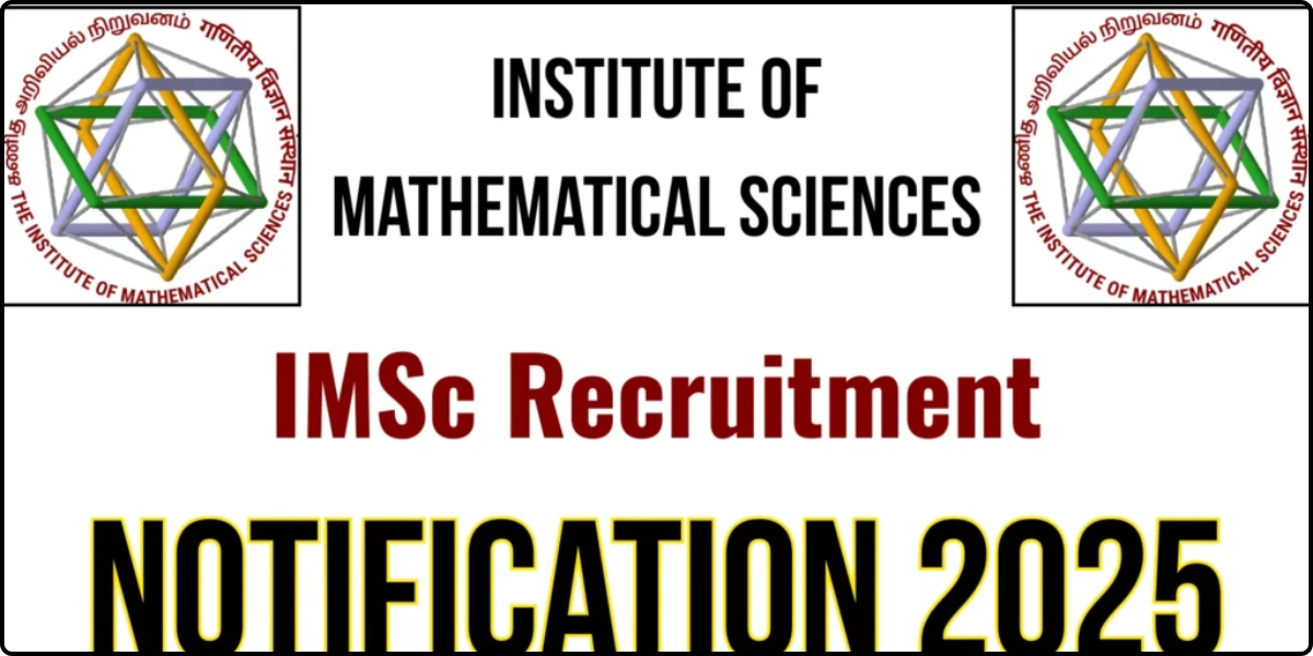 IMSc Recruitment 2025