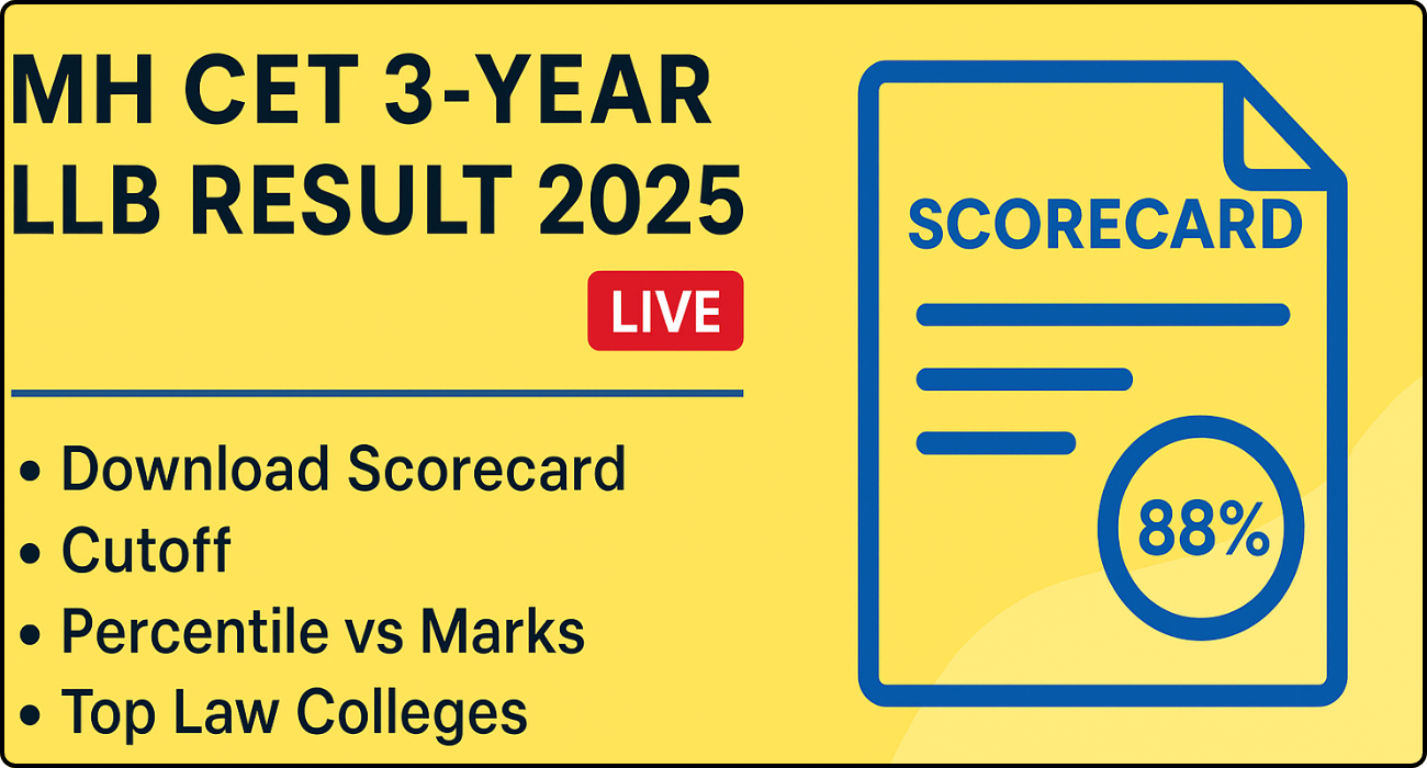 MH CET 3-Year LLB Result 2025