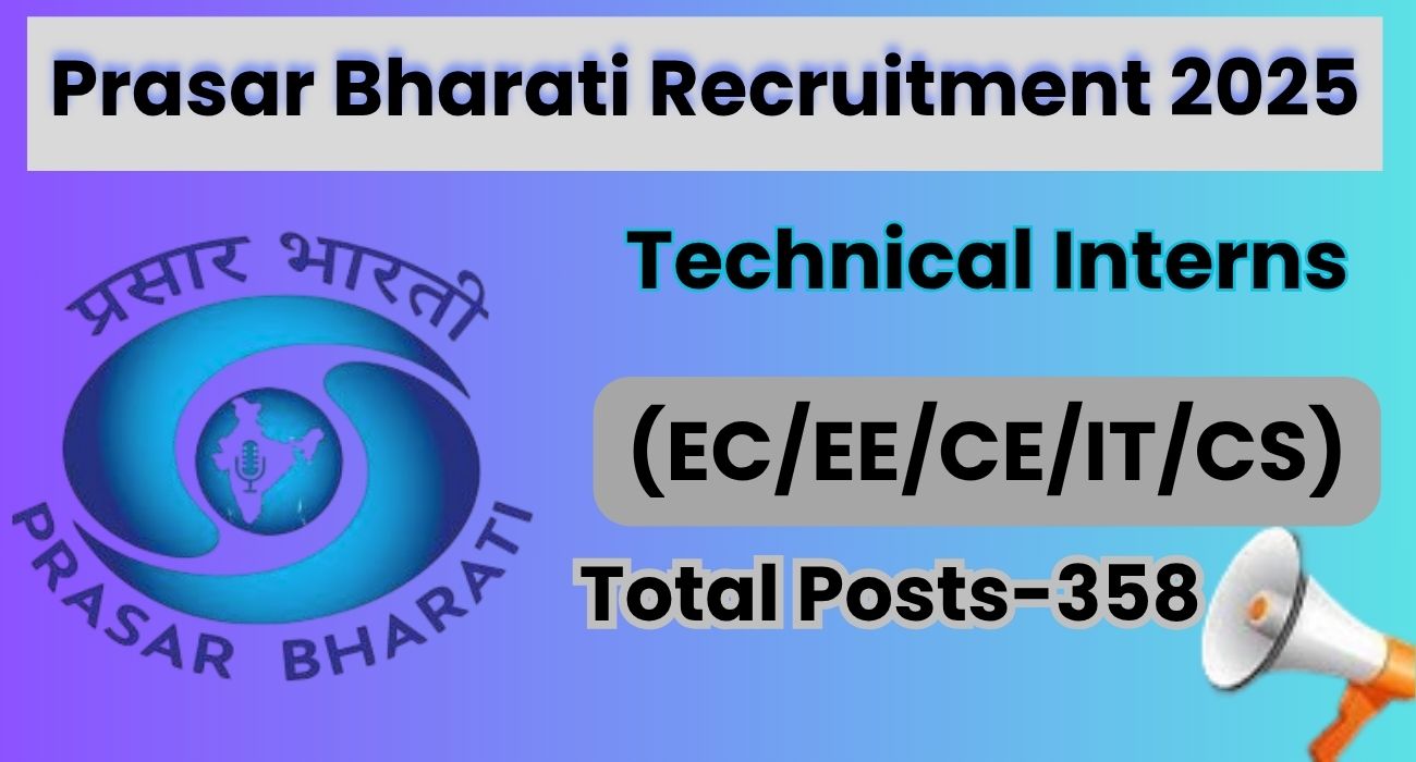 Prasar Bharati Recruitment 2025