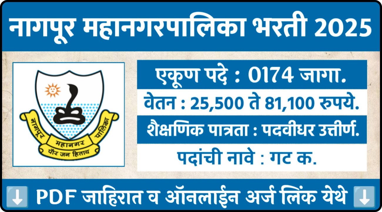 Nagpur Mahanagarpalika Bharti 2025